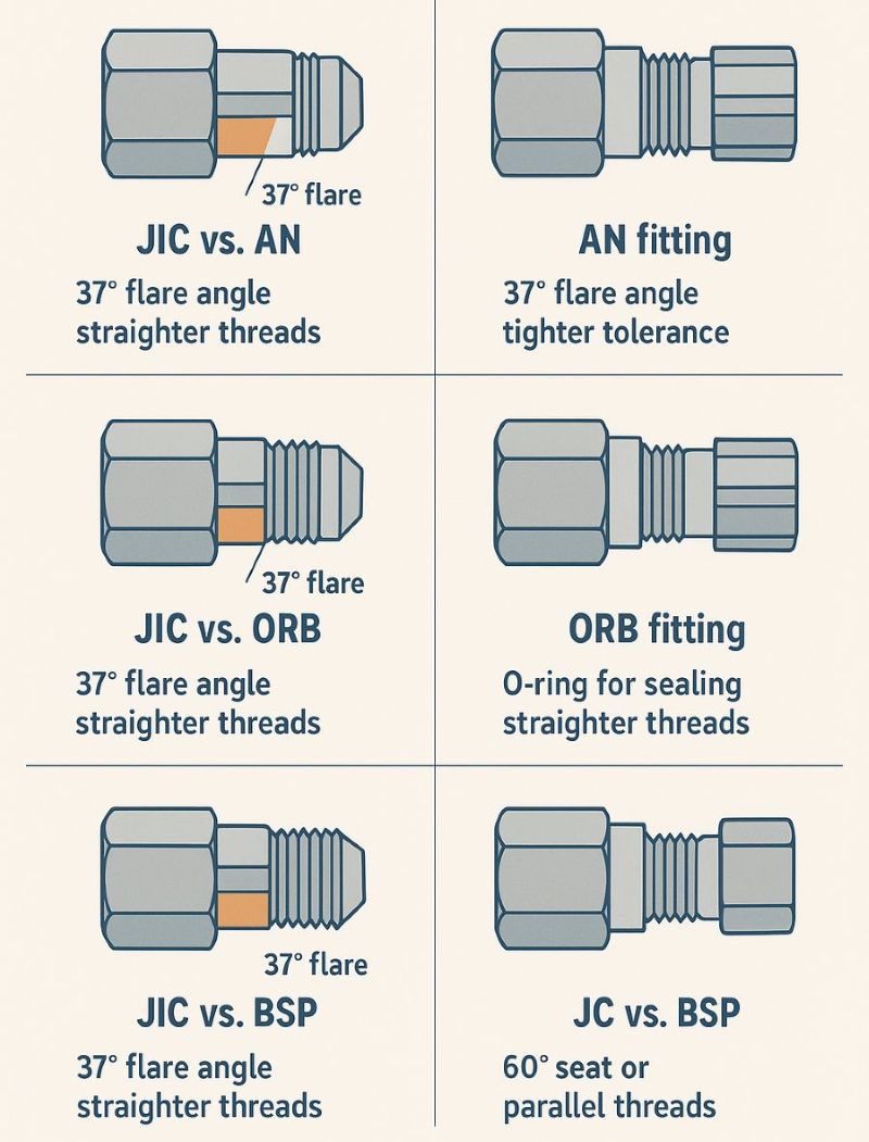 JIC_vs_Similar_Fittings