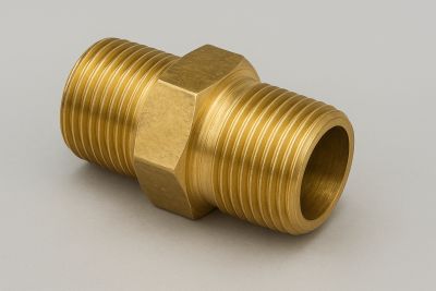 Hydraulic_Threaded_Brass_Nipple