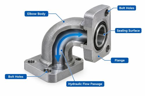 Components_of_a_Hydraulic_Flange_Elbow