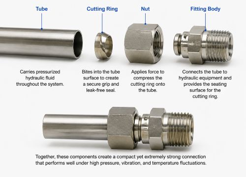 Main_Components_of_a_Hydraulic_Cutting_Ring_Fitting